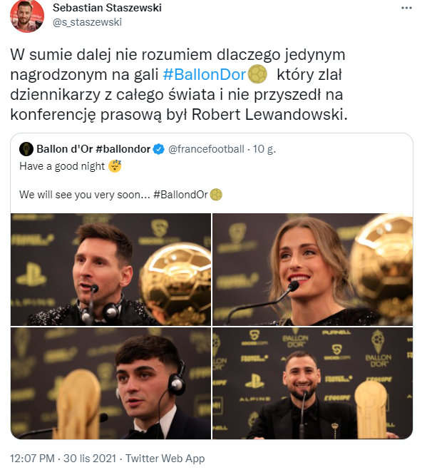 ZACHOWANIE Roberta Lewandowskiego po gali Złotej Piłki!